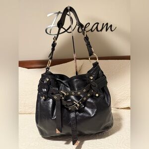 Gently Used FRANCESCO BAISIA Elegant Black Leather Women's Bag